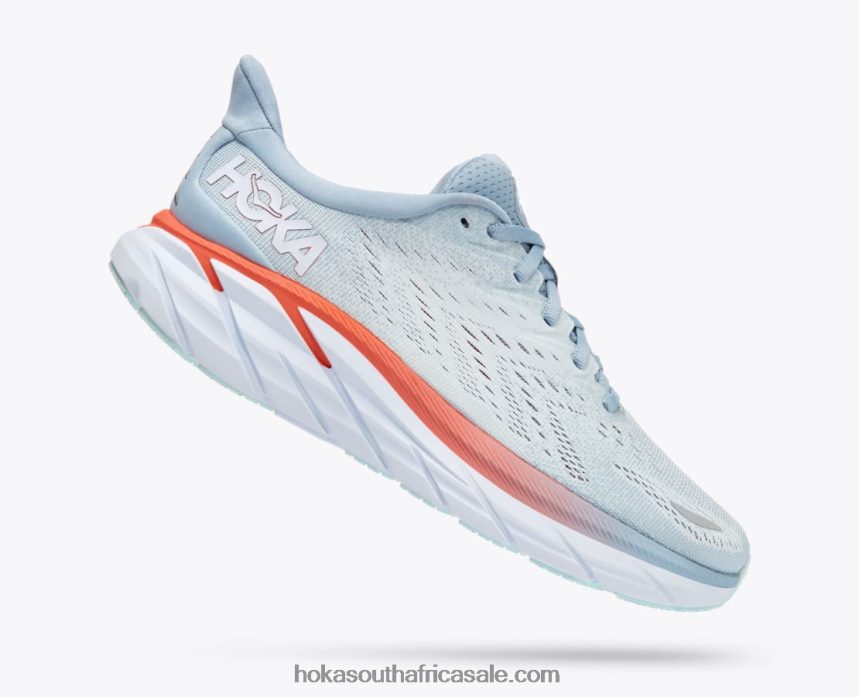 Women Clifton 8 Hoka 0TNRBJ218 Blue Fog/Plein Air