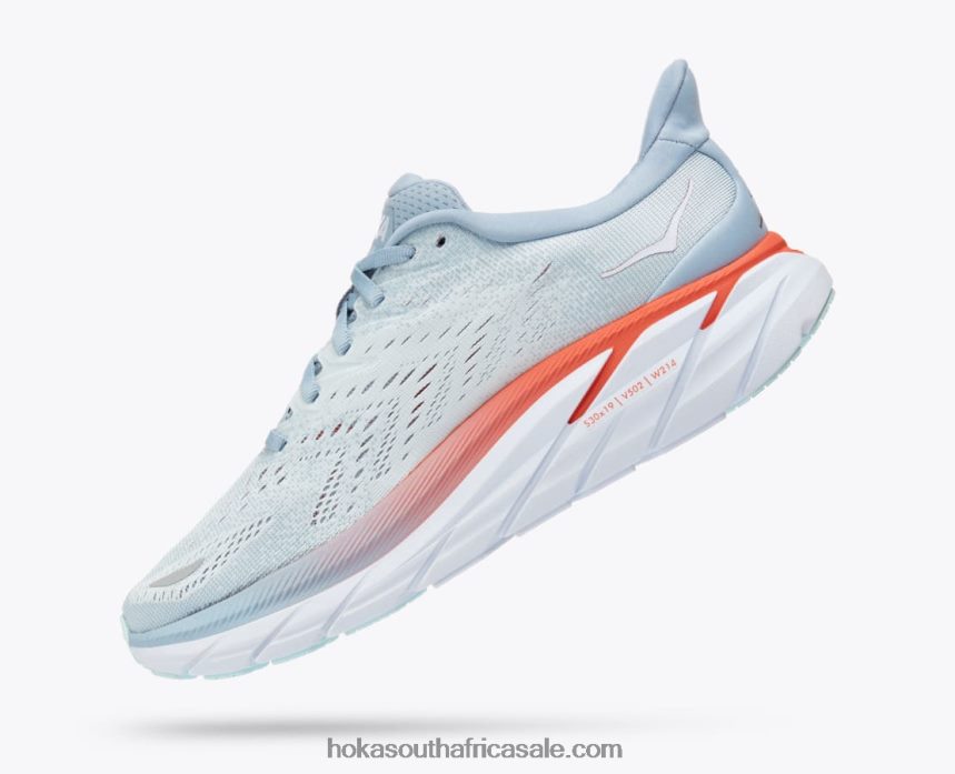 Women Clifton 8 Hoka 0TNRBJ218 Blue Fog/Plein Air