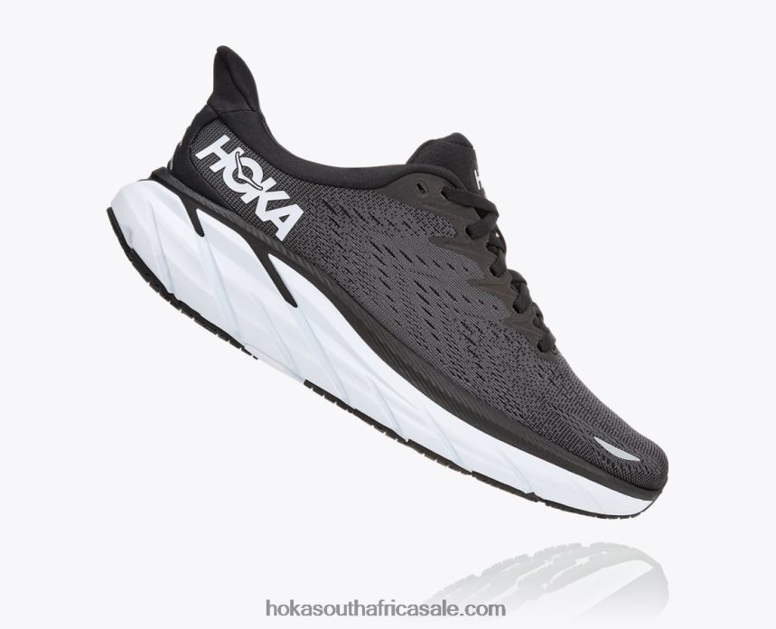 Women Clifton 8 Hoka 0TNRBJ91 Black/White