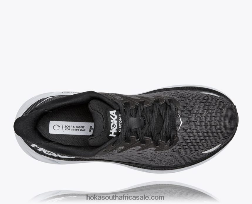 Women Clifton 8 Hoka 0TNRBJ91 Black/White