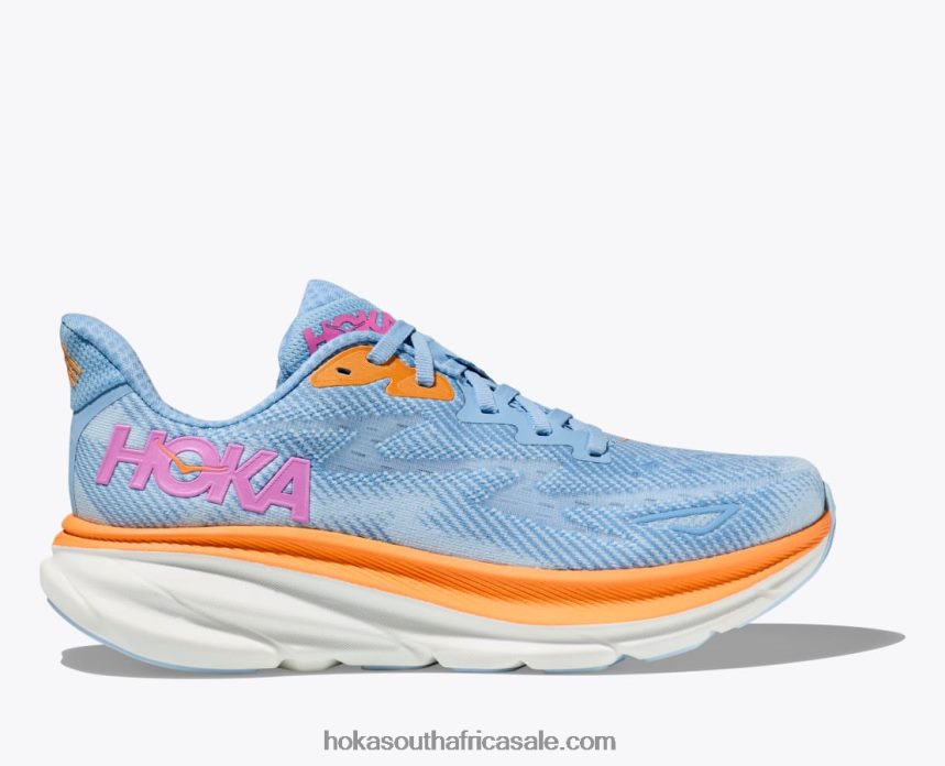 Women Clifton 9 Hoka 0TNRBJ224 Airy Blue/Ice Water