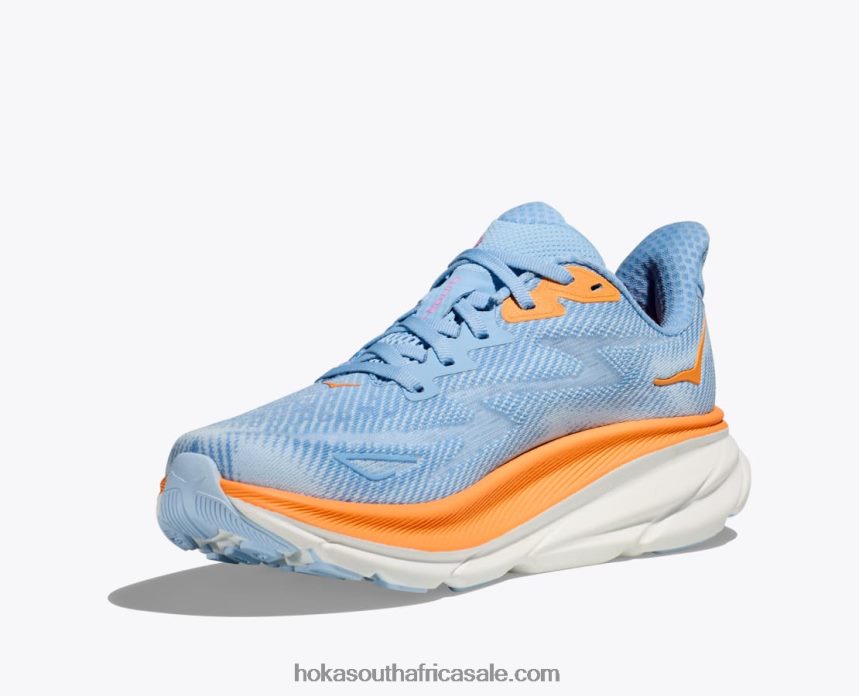 Women Clifton 9 Hoka 0TNRBJ224 Airy Blue/Ice Water