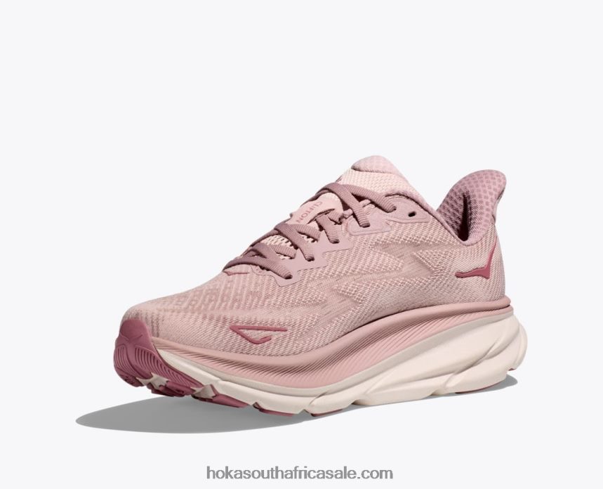 Women Clifton 9 Hoka 0TNRBJ5 Pale Mauve/Peach Whip