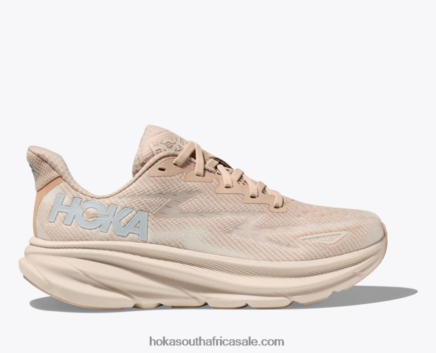 Women Clifton 9 Hoka 0TNRBJ6 Shifting Sand/Eggnog