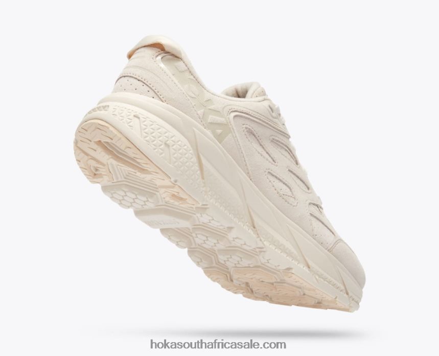 Women Clifton L Suede Hoka 0TNRBJ74 Eggnog