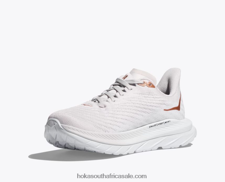 Women Mach 5 Hoka 0TNRBJ28 White/Copper