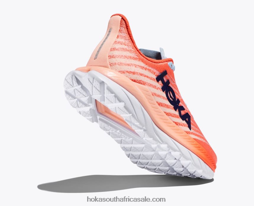 Women Mach 5 Hoka 0TNRBJ30 Camellia/Peach Parfait