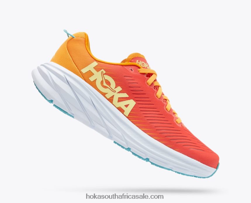 Women Rincon 3 Hoka 0TNRBJ233 Camellia/Radiant Yellow