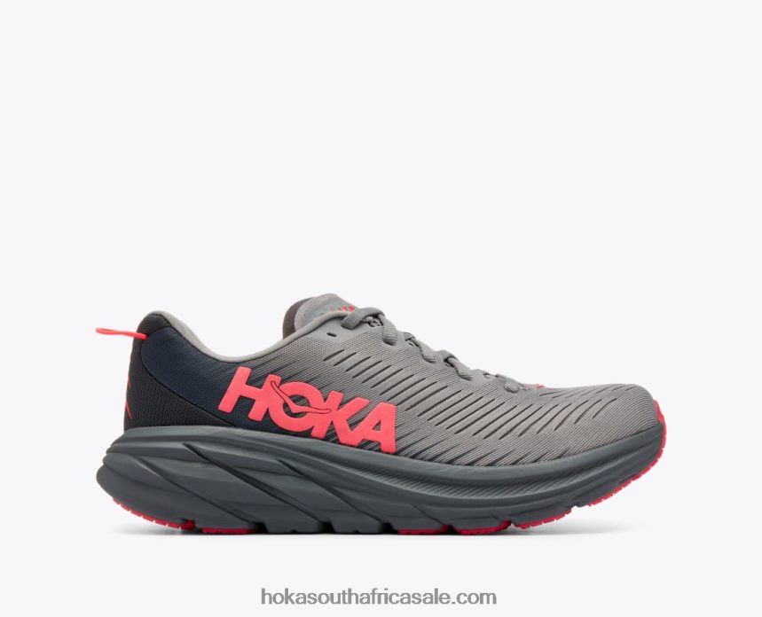 Women Rincon 3 Hoka 0TNRBJ35 Sharkskin/Diva Pink