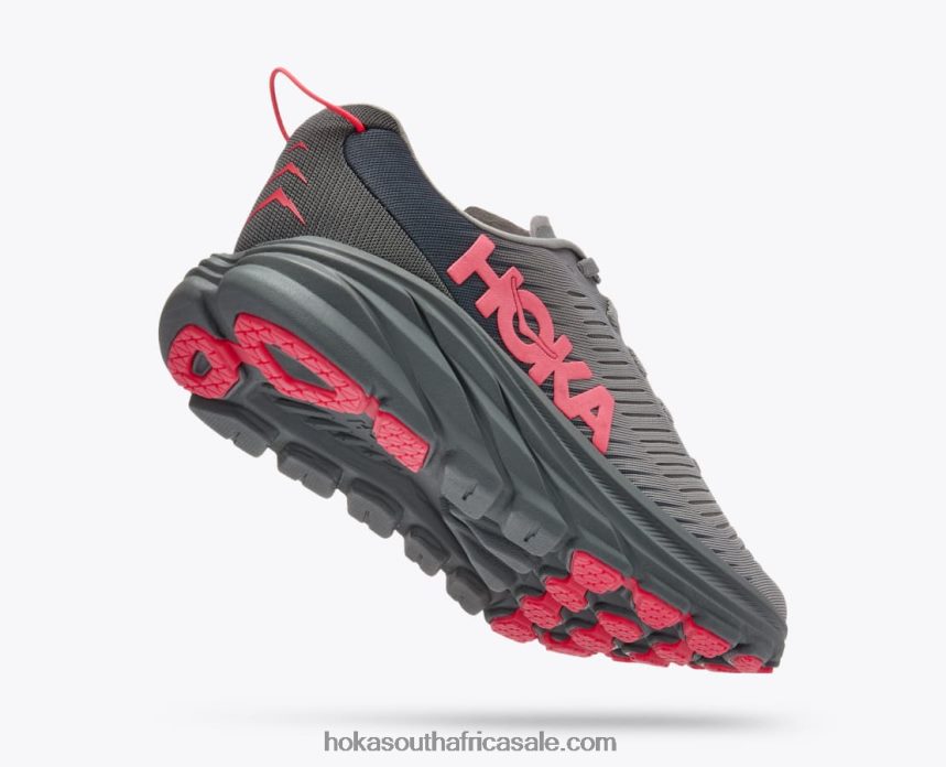 Women Rincon 3 Hoka 0TNRBJ35 Sharkskin/Diva Pink