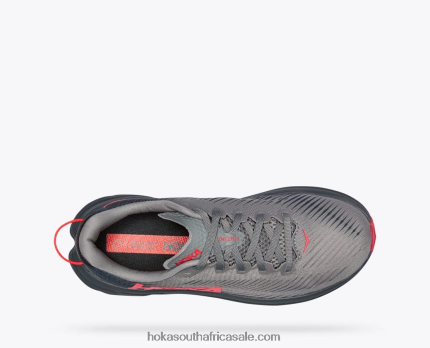 Women Rincon 3 Hoka 0TNRBJ35 Sharkskin/Diva Pink