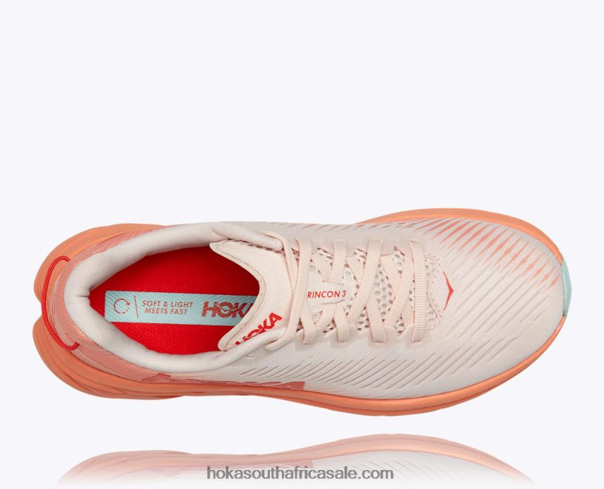 Women Rincon 3 Hoka 0TNRBJ36 Silver Peony/Cantaloupe
