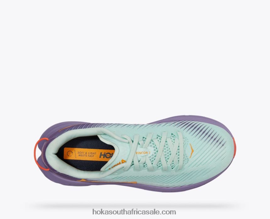 Women Rincon 3 Hoka 0TNRBJ38 Blue Glass/Chalk Violet
