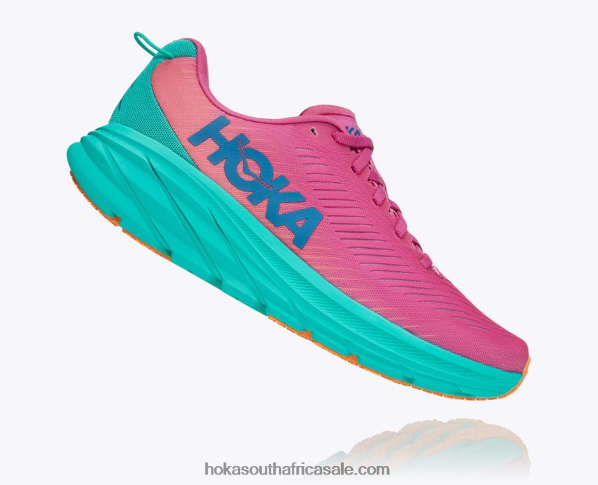 Women Rincon 3 Hoka 0TNRBJ39 Phlox Pink/Atlantis