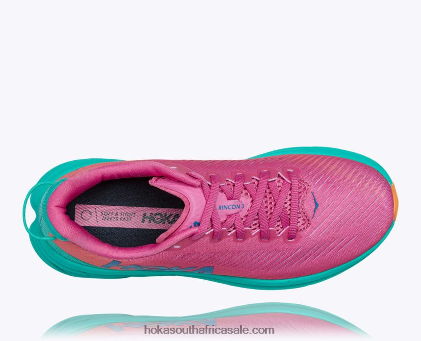 Women Rincon 3 Hoka 0TNRBJ39 Phlox Pink/Atlantis