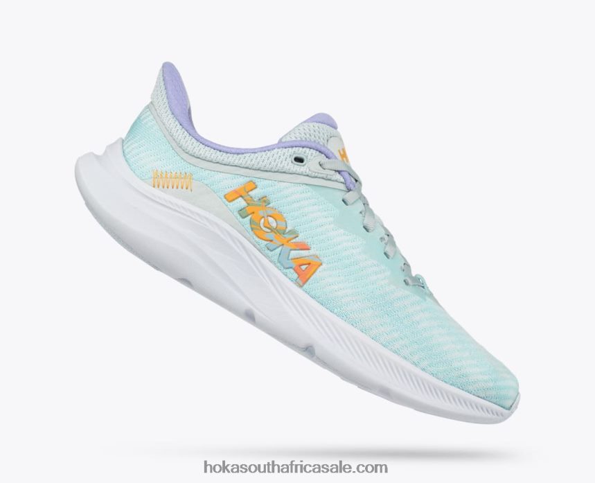 Women Solimar Hoka 0TNRBJ53 Ice Flow/Amber Yellow