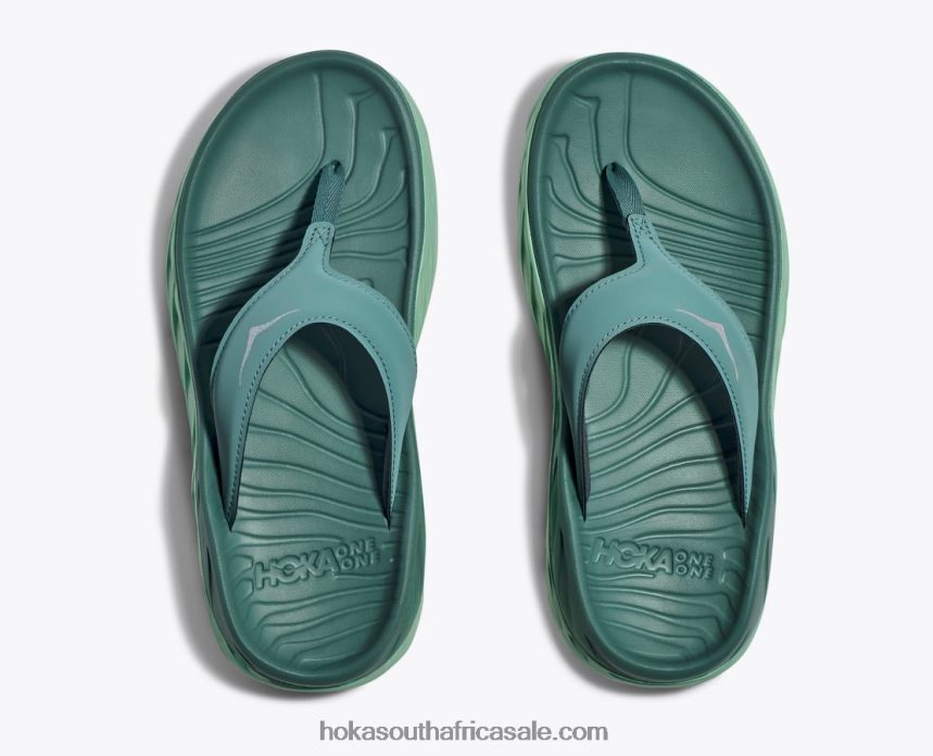 Women ORA Recovery Flip Hoka 0TNRBJ300 Trellis/Mist Green