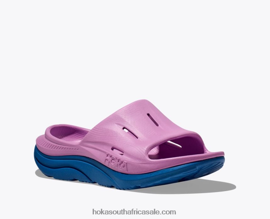 Women Ora Recovery Slide 3 Hoka 0TNRBJ280 Cyclamen/Coastal Sky