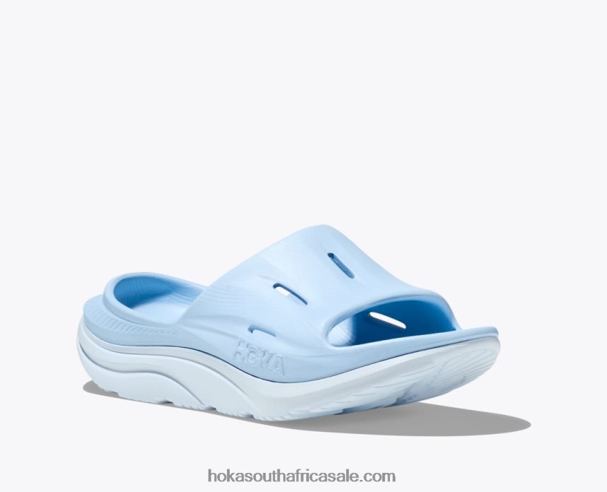 Women Ora Recovery Slide 3 Hoka 0TNRBJ289 Ice Water/Airy Blue