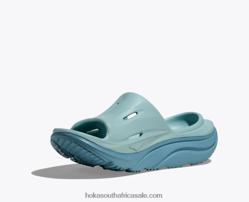 Women Ora Recovery Slide 3 Hoka 0TNRBJ292 Cloud Blue/Stone Blue