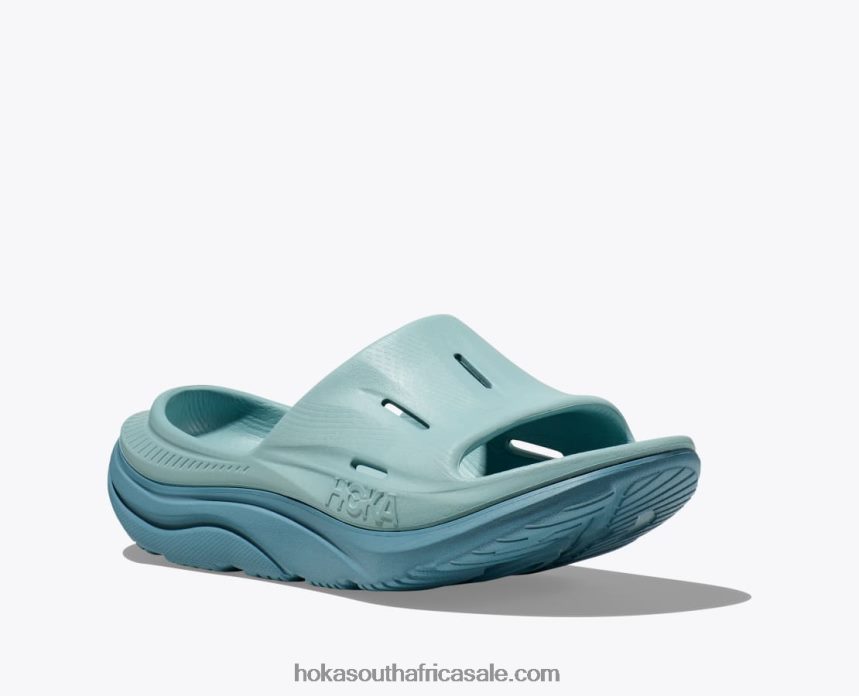 Women Ora Recovery Slide 3 Hoka 0TNRBJ292 Cloud Blue/Stone Blue