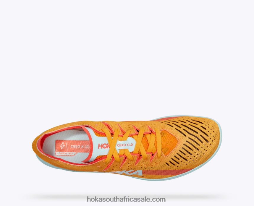 Women Cielo X LD Hoka 0TNRBJ308 Radiant Yellow/Camellia