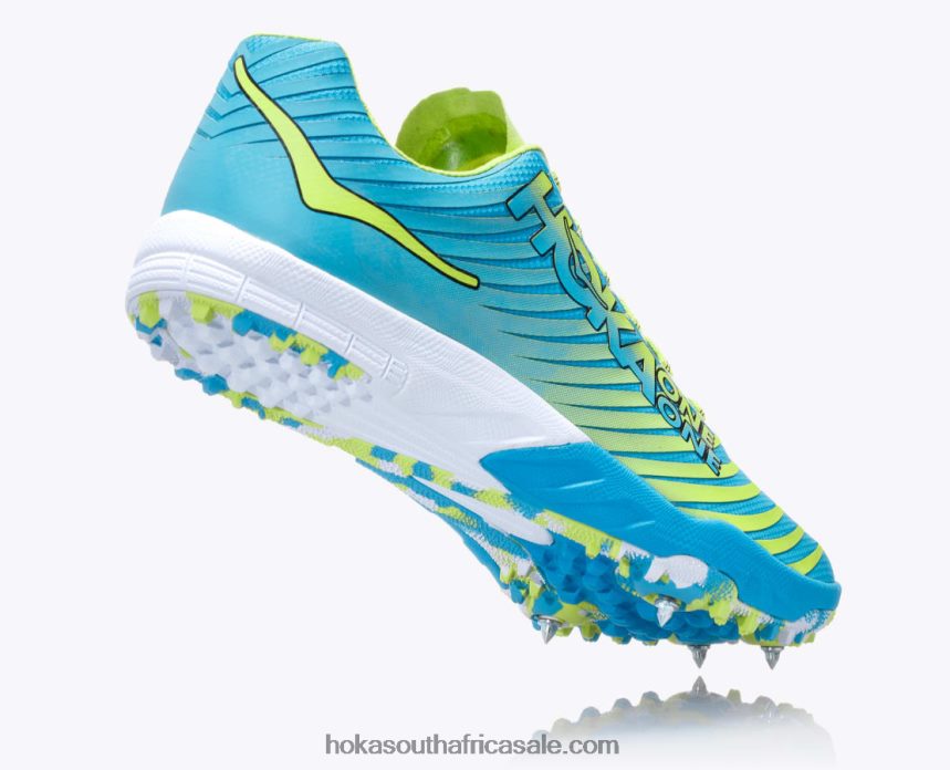 Women EVO XC Spike Hoka 0TNRBJ312 Cyan/Citrus