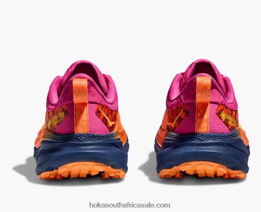 Women Challenger 7 GTX Hoka 0TNRBJ95 Vibrant Orange/Pink Yarrow
