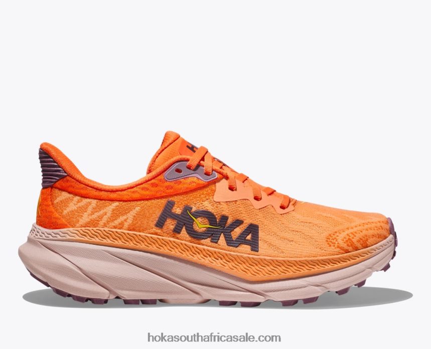 Women Challenger 7 Hoka 0TNRBJ108 Mock Orange/Vibrant Orange