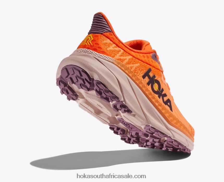 Women Challenger 7 Hoka 0TNRBJ108 Mock Orange/Vibrant Orange