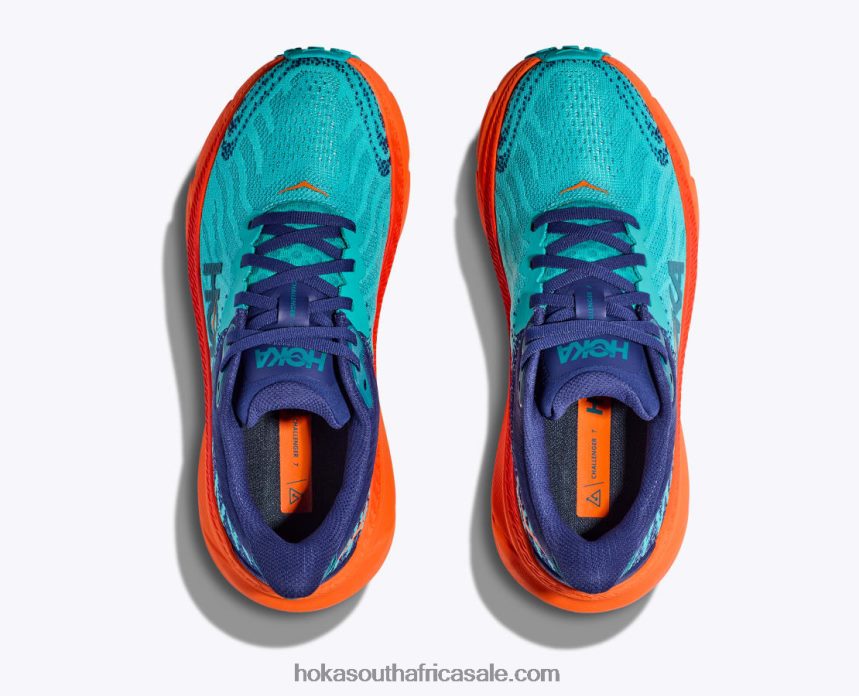 Women Challenger 7 Hoka 0TNRBJ255 Ceramic/Vibrant Orange