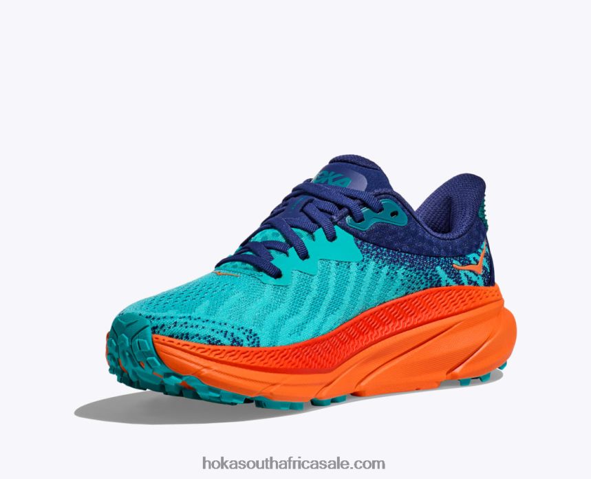 Women Challenger 7 Hoka 0TNRBJ255 Ceramic/Vibrant Orange