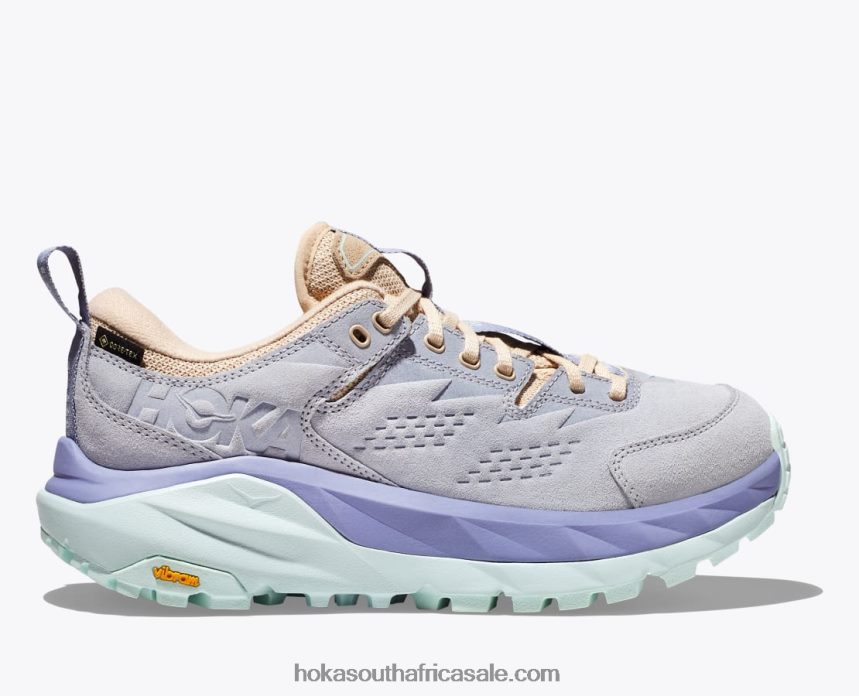 Women Kaha Low GTX Hoka 0TNRBJ111 Arctic Ice/Purple Impression