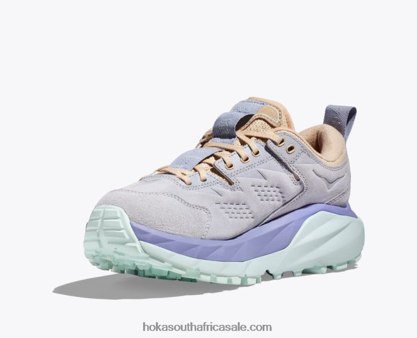 Women Kaha Low GTX Hoka 0TNRBJ111 Arctic Ice/Purple Impression