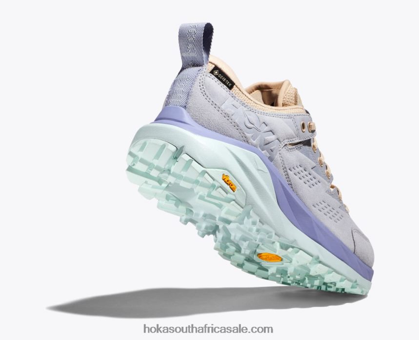 Women Kaha Low GTX Hoka 0TNRBJ111 Arctic Ice/Purple Impression