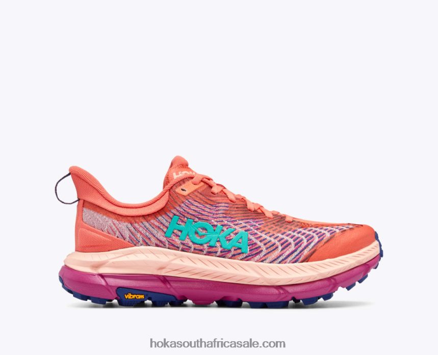 Women Mafate Speed 4 Hoka 0TNRBJ114 Camellia/Peach Parfait