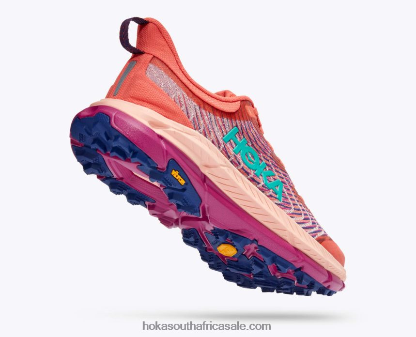 Women Mafate Speed 4 Hoka 0TNRBJ114 Camellia/Peach Parfait