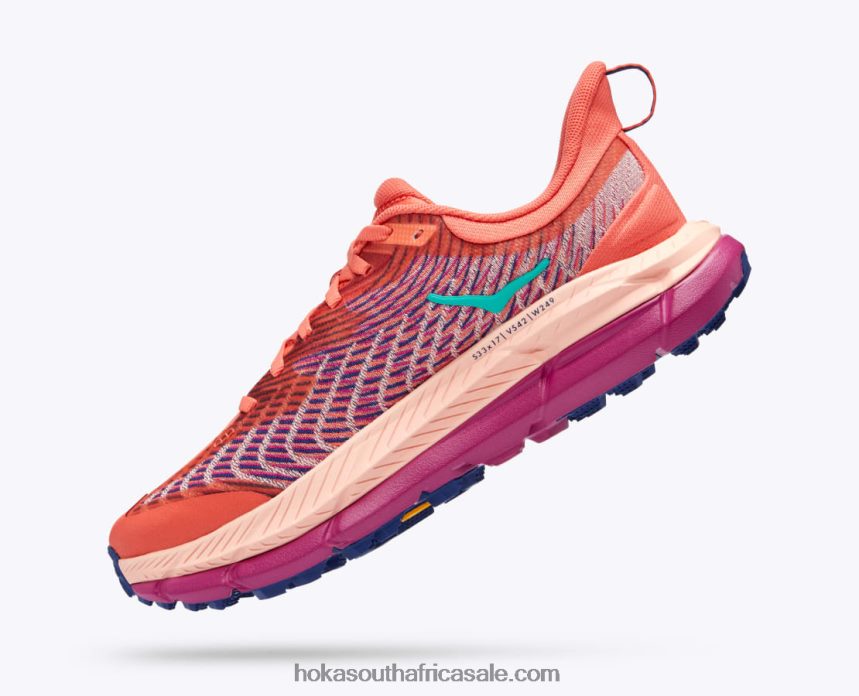 Women Mafate Speed 4 Hoka 0TNRBJ114 Camellia/Peach Parfait
