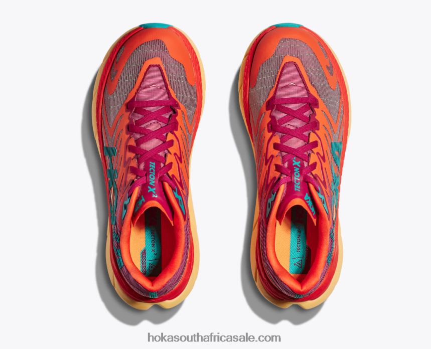 Women Tecton X 2 Hoka 0TNRBJ92 Cherries Jubilee/Flame