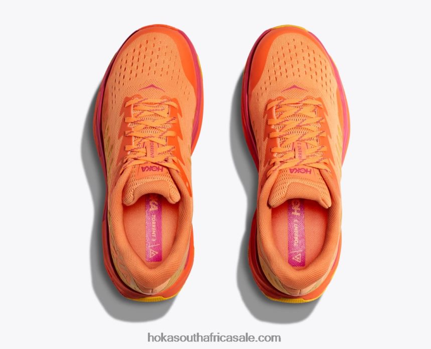 Women Torrent 3 Hoka 0TNRBJ124 Mock Orange/Vibrant Orange