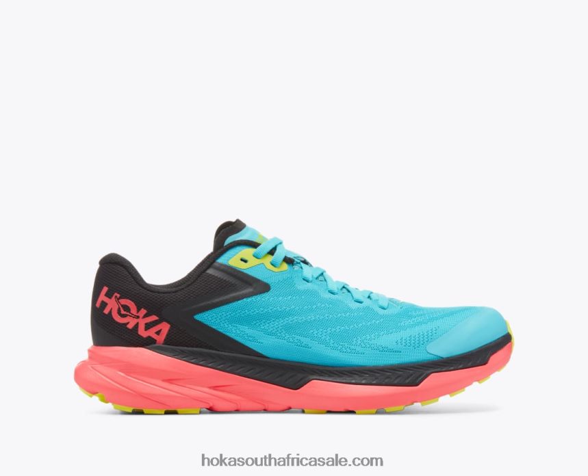 Women Zinal Hoka 0TNRBJ134 Scuba Blue/Diva Pink