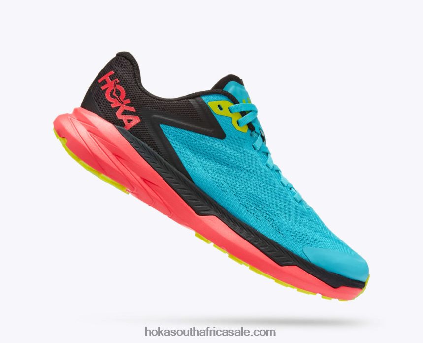 Women Zinal Hoka 0TNRBJ134 Scuba Blue/Diva Pink