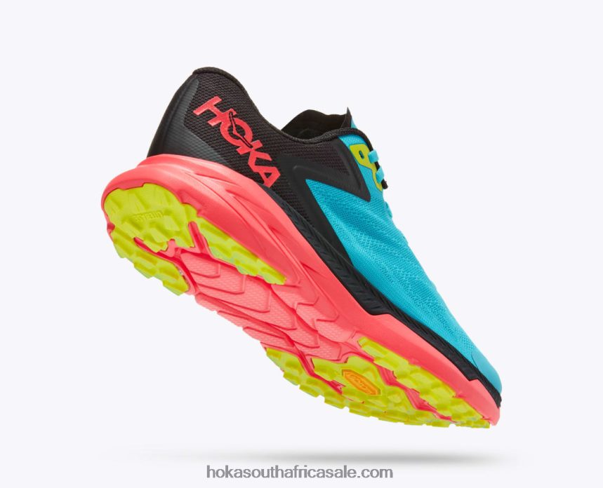 Women Zinal Hoka 0TNRBJ134 Scuba Blue/Diva Pink