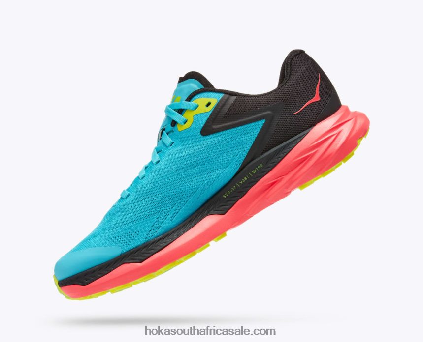 Women Zinal Hoka 0TNRBJ134 Scuba Blue/Diva Pink
